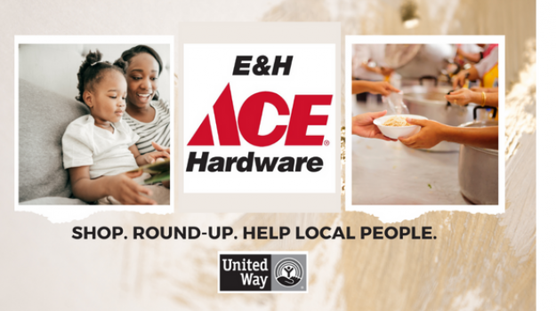 Shop. Round-Up. Help Local People. All month long at E&H Ace Hardware Stores